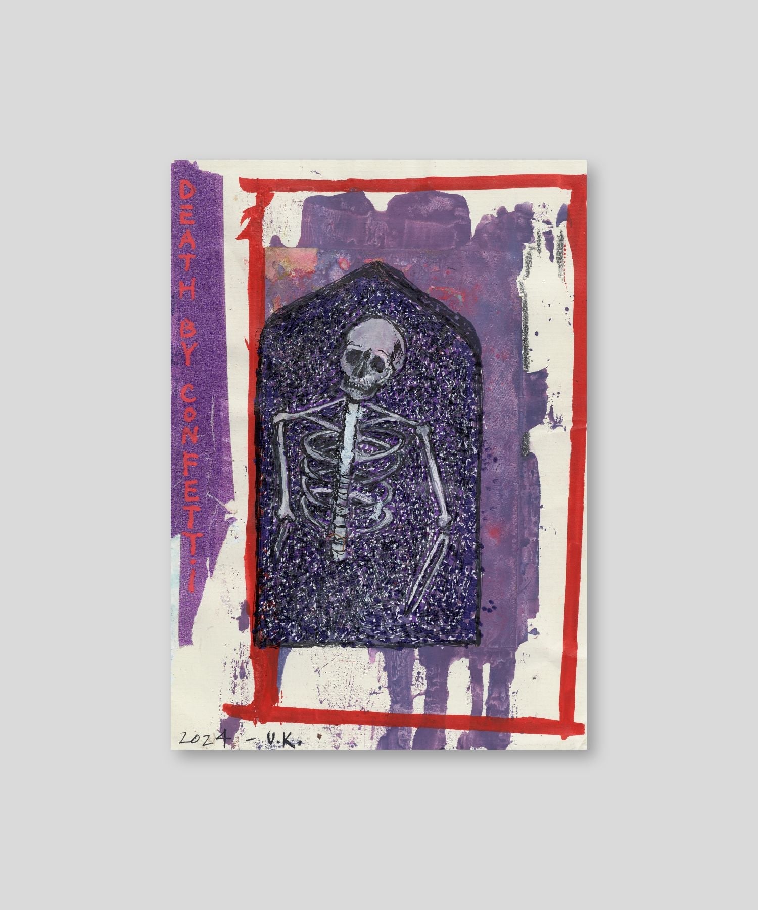Death By Confetti - Fucked Up Mauve - Mantel Card