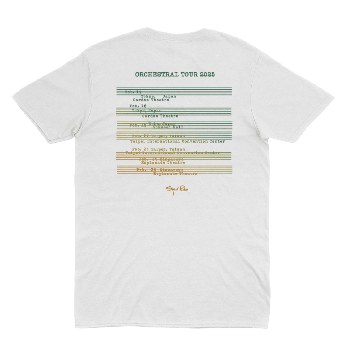 Sigur Rós Asia Orchestral Tour 2025 - Tシャツ Sigur Rós Asia Orchestral Tour 2025 - Tシャツ