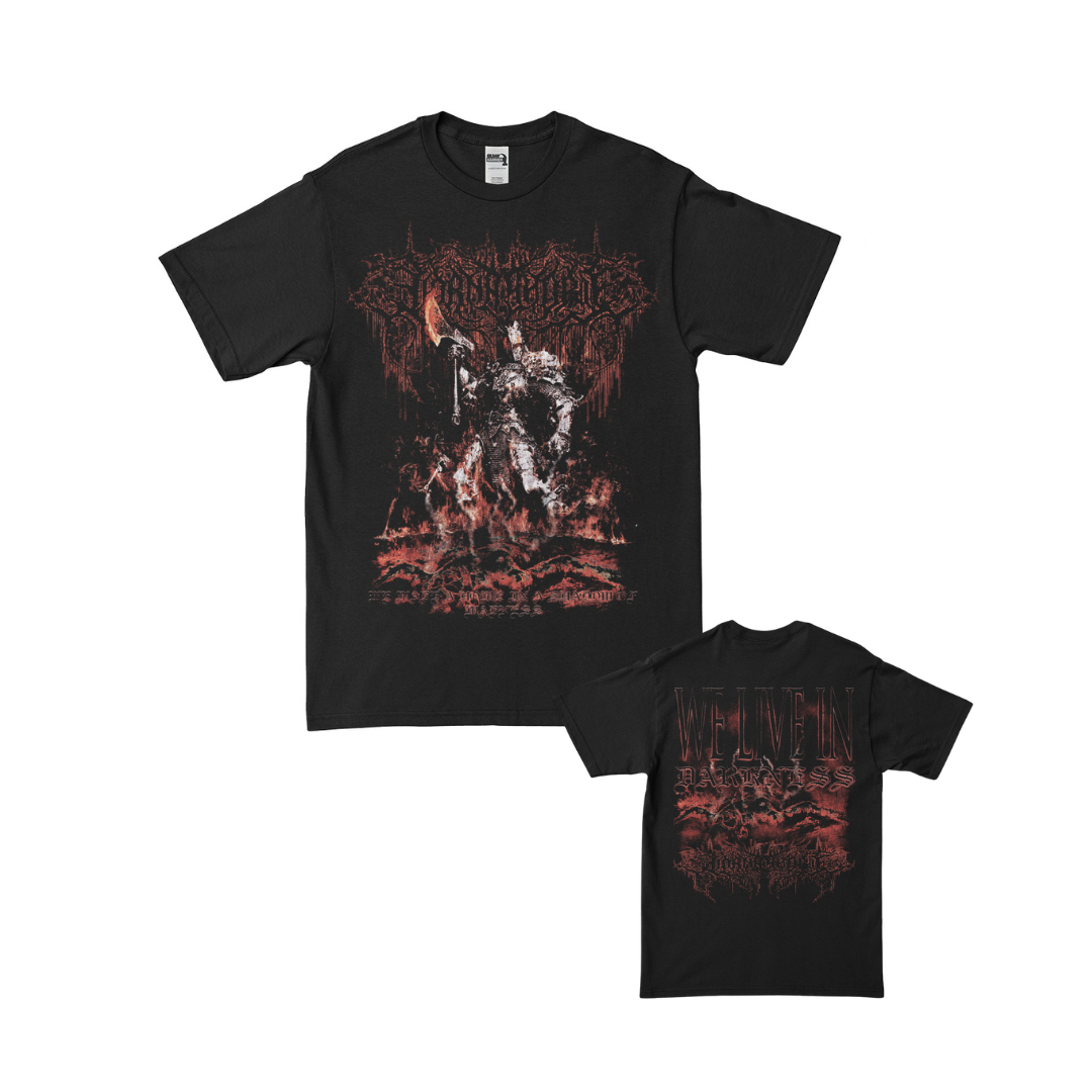 LIVE IN DARKNESS - ブラックTシャツ