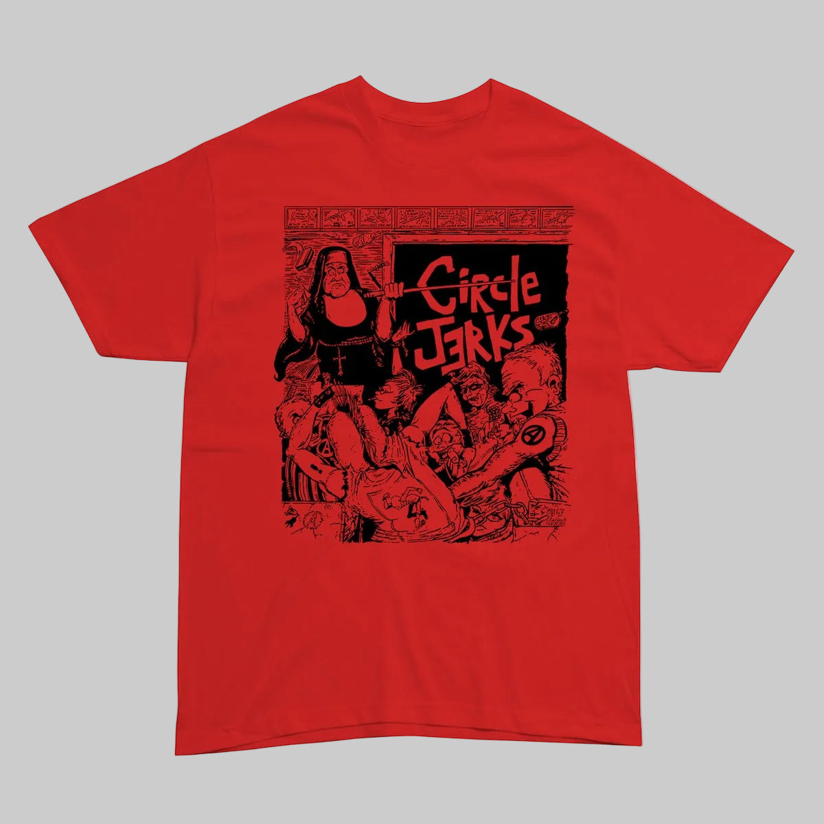 1990年代Circle Jerks グラフィック Tシャツ 赤 Circle Jerks - Apparel