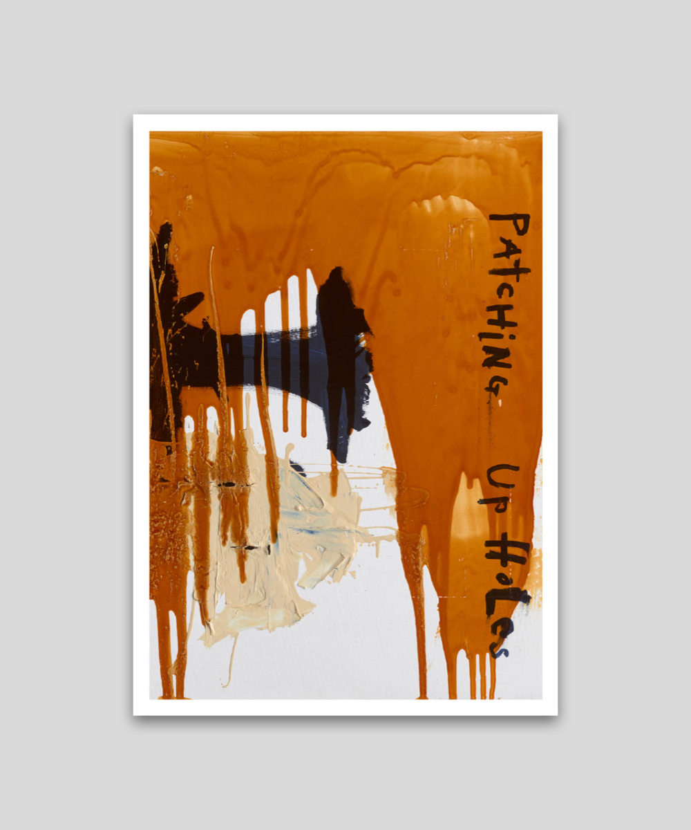 Patching Up Holes - Postcard