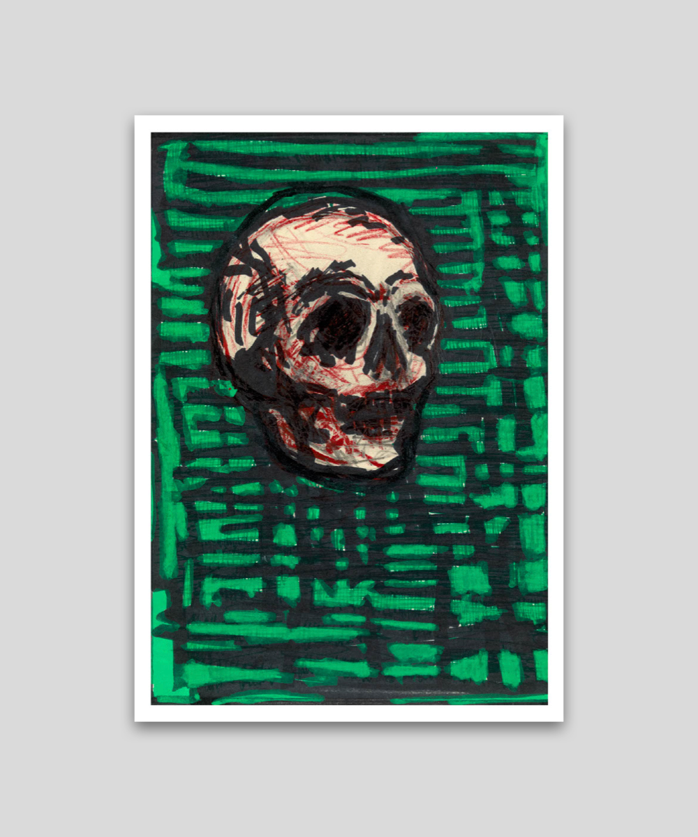 Untitled (Skull) - Postcard